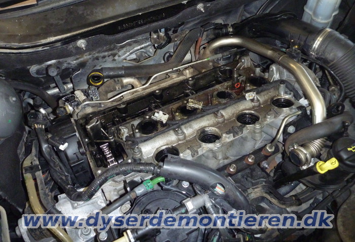 Aftrkning af indsprjtningsdyser fra Peugeot /
                Citroen med 2.0 HDi 16V motor