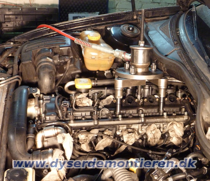 Aftrkning af indsprjtningsdyser fra Opel Omega
                2.5 dti / BMW 525 tds