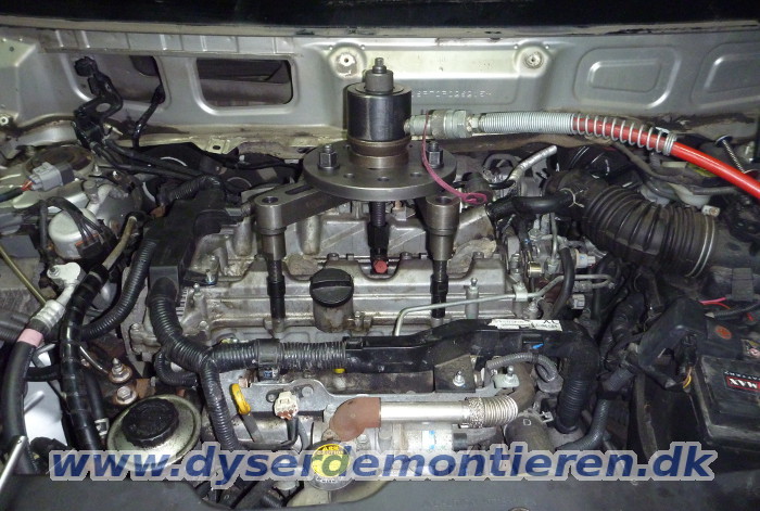 Aftrkning af indsprjtningsdyser fra Toyota med
                2.2 D-4D motor