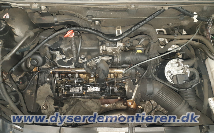 Aftrkning af indsprjtningsdyser fra Mercedes A
                klasse W169 med 2.0 CDI motor